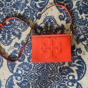 Tory Burch cherry Red Crossbody purse
